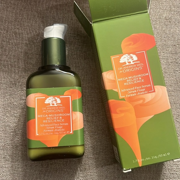 NIB NEW Origins Mega Mushroom Relief & Resilience Advanced Face Serum 1.7 oz - Picture 2 of 2